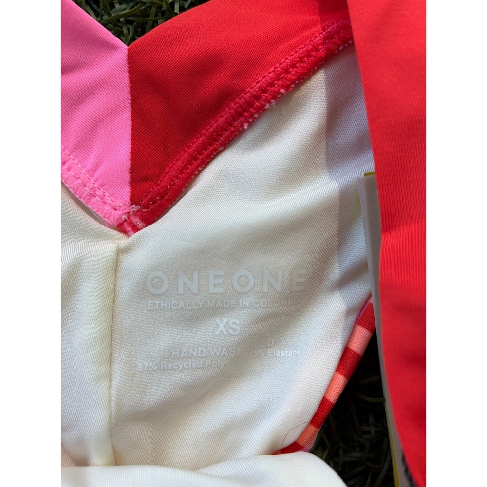 ONEONE Swimwear Floral Bikini Bottoms Cheeky V Cut Colorful XS - Picture 4 of 4